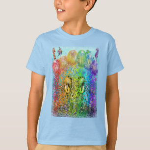 Regenbogenquallen Tentakel T-Shirt