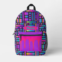 Regenbogenraster-Glow-Personalisierte-Tropf-Tasche