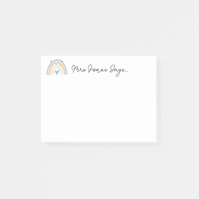 Regenbogenrente Post-it Klebezettel (Vorderseite)