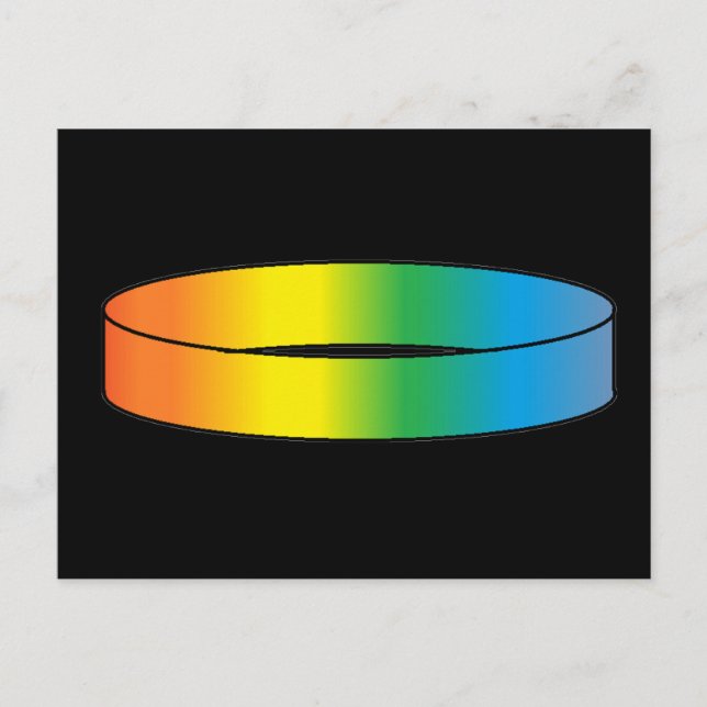 Regenbogenring Postkarte (Vorderseite)