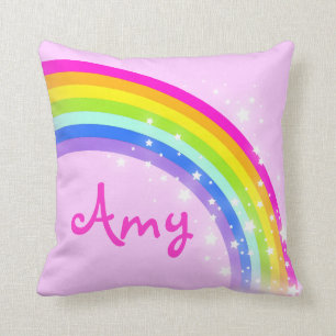 Regenbogenrosa - Mädchen kurzes Kissen
