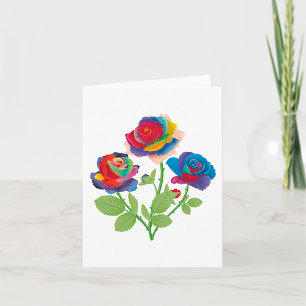 Regenbogenrosen Karte