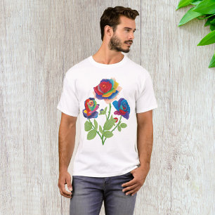 Regenbogenrosen T-Shirt