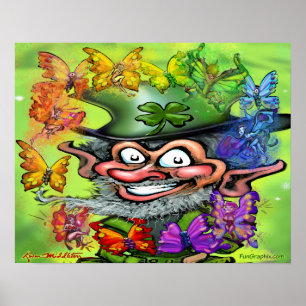 Regenbogenrosen und Feen Einkaufstasche Poster