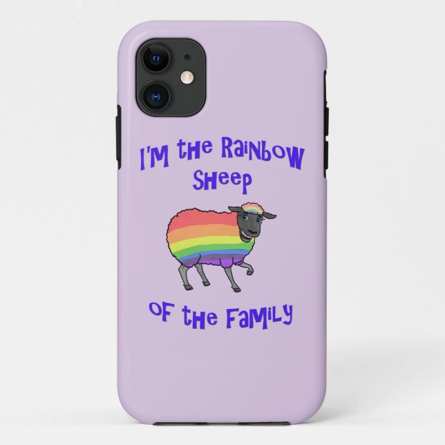 Regenbogenschaf der Familie Case-Mate iPhone Hülle (Rückseite)