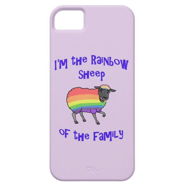 Regenbogenschaf der Familie Case-Mate iPhone Hülle (Rückseite)