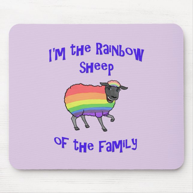 Regenbogenschaf der Familie Mousepad (Vorne)