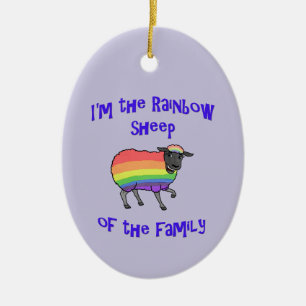 Regenbogenschaf der Keramik Keramik Ornament