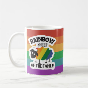 Regenbogenschaf des Stolzes der Familie Kaffeetasse
