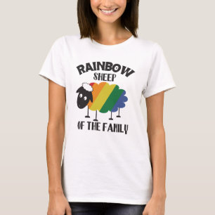 Regenbogenschaf des Stolzes der Familie T-Shirt
