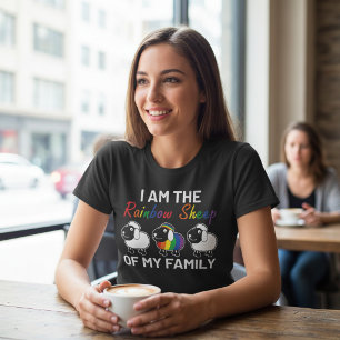 Regenbogenschaf meiner Familie LGBT Stolz T-Shirt