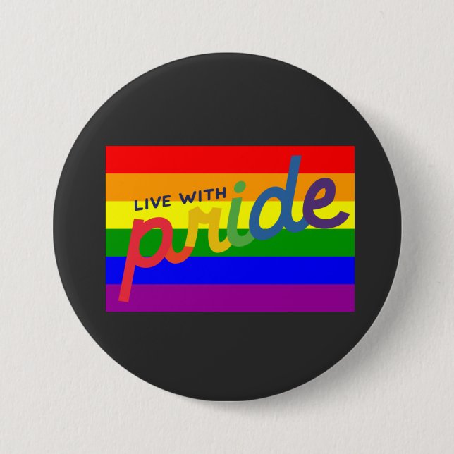 Regenbogenschaltfläche Button (Vorderseite)