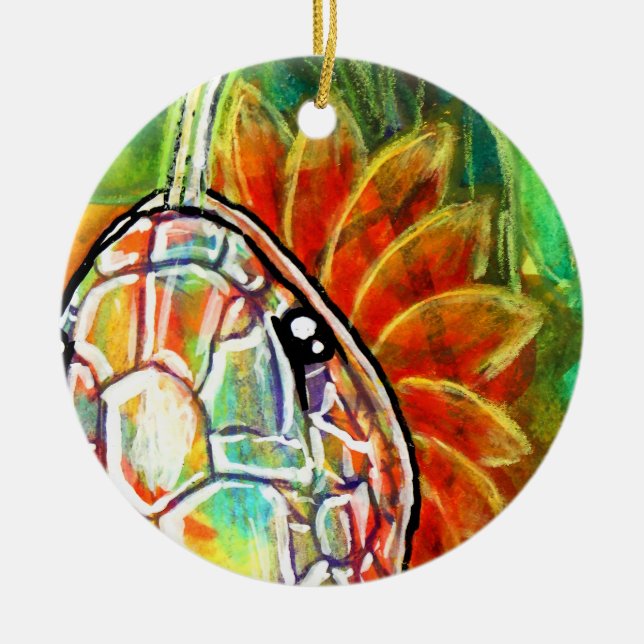 Regenbogenschlange  keramik ornament (Vorne)