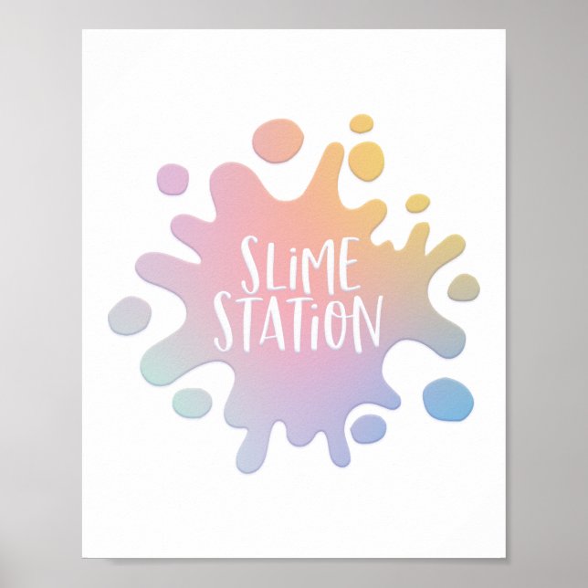 Regenbogenschleifstation Poster (Vorne)