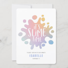 Regenbogenschleimhaut-Party Einladung