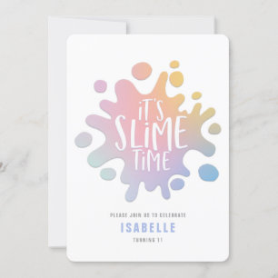 Regenbogenschleimhaut-Party Einladung