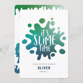 Regenbogenschleimhaut-Party Einladung