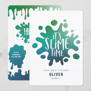 Regenbogenschleimhaut-Party Einladung