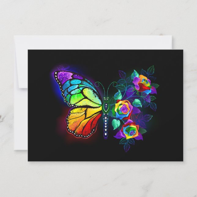 Regenbogenschmetterling Ankündigung (Vorderseite)