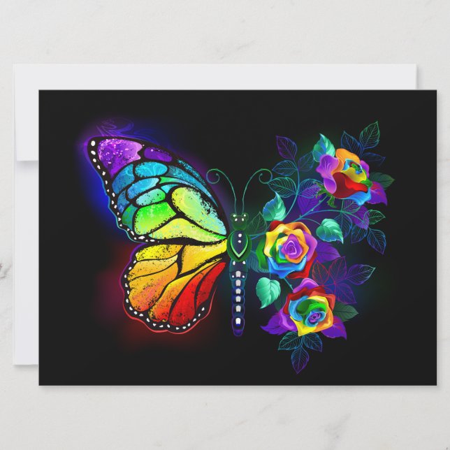 Regenbogenschmetterling Ankündigung (Vorderseite)