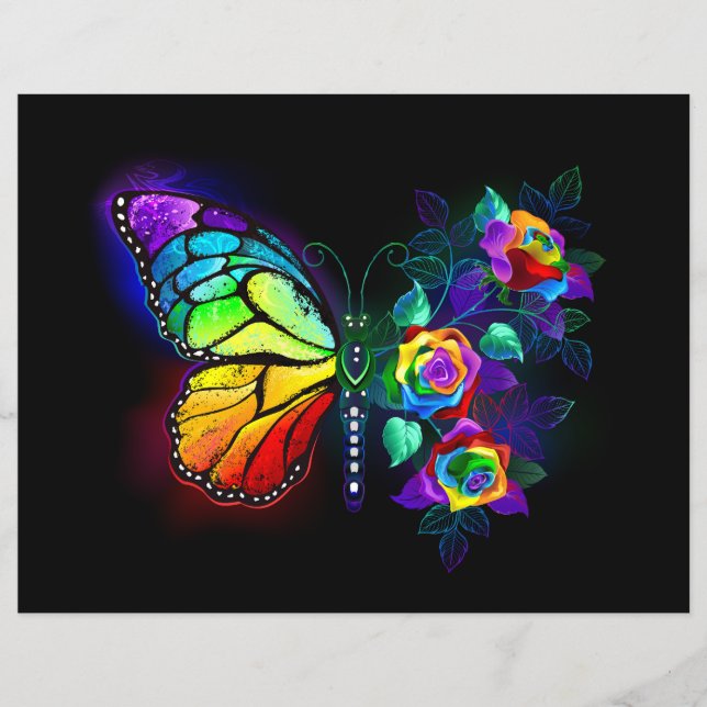 Regenbogenschmetterling Flyer (Vorne)