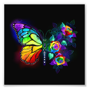 Regenbogenschmetterling Fotodruck