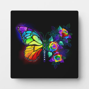 Regenbogenschmetterling Fotoplatte