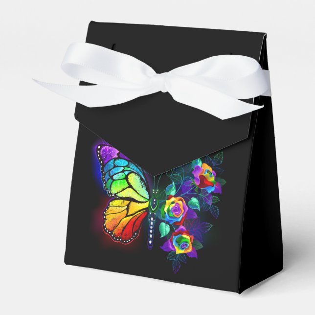 Regenbogenschmetterling Geschenkschachtel (Vorderseite)