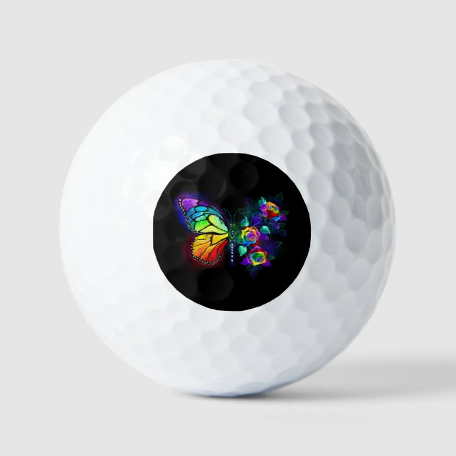 Regenbogenschmetterling Golfball (Vorderseite)