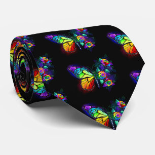 Regenbogenschmetterling Krawatte
