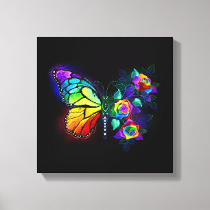 Regenbogenschmetterling Leinwanddruck
