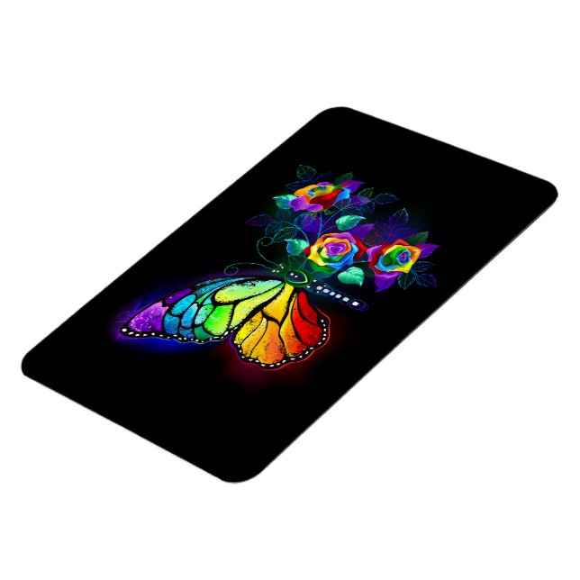 Regenbogenschmetterling Magnet (Linke Seite)