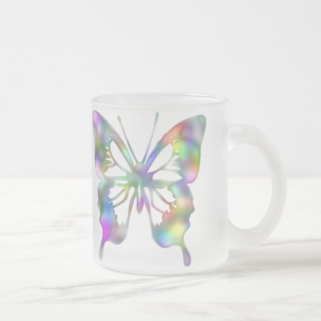 Regenbogenschmetterling Mattglastasse (Rechts)