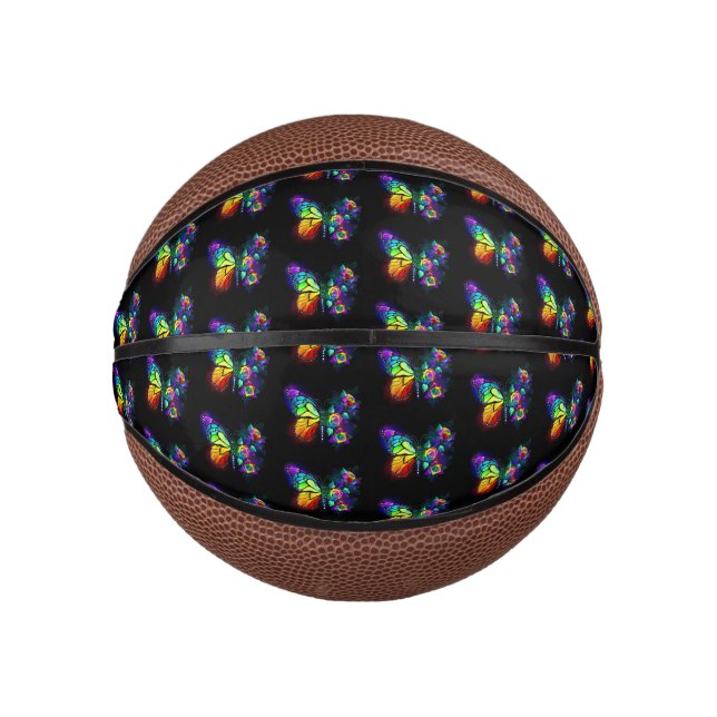 Regenbogenschmetterling Mini Basketball (Vorderseite)