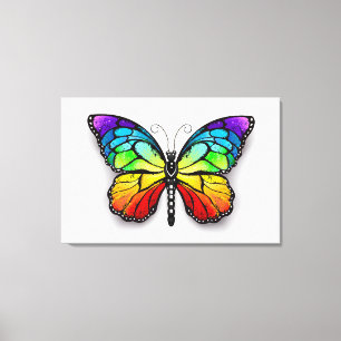 Regenbogenschmetterling Monarch Leinwanddruck
