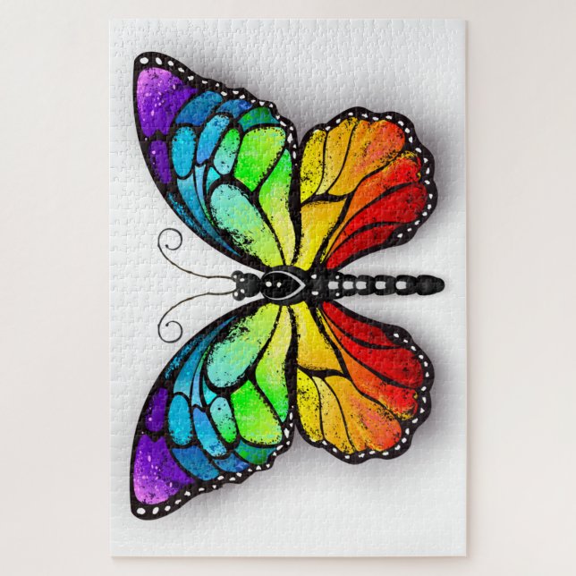 Regenbogenschmetterling Monarch Puzzle (Vertikal)