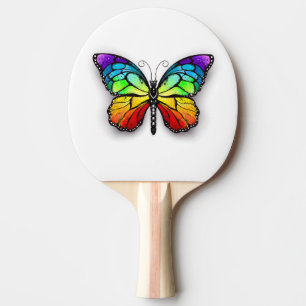 Regenbogenschmetterling Monarch Tischtennis Schläger