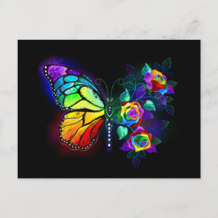 Regenbogenschmetterling Postkarte