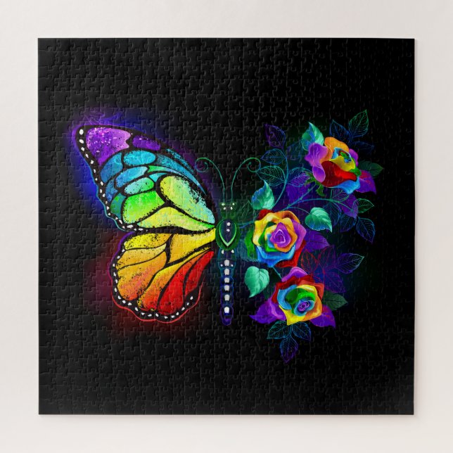 Regenbogenschmetterling Puzzle (Vertikal)
