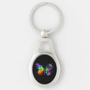Regenbogenschmetterling Schlüsselanhänger