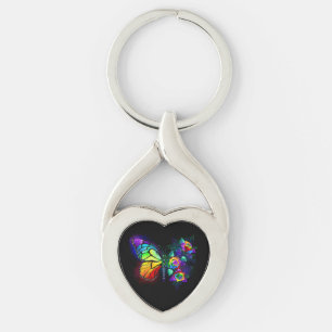 Regenbogenschmetterling Schlüsselanhänger