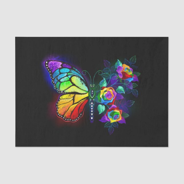 Regenbogenschmetterling Seidenpapier (Vorderseite)