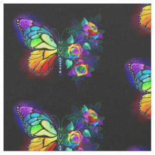 Regenbogenschmetterling Stoff