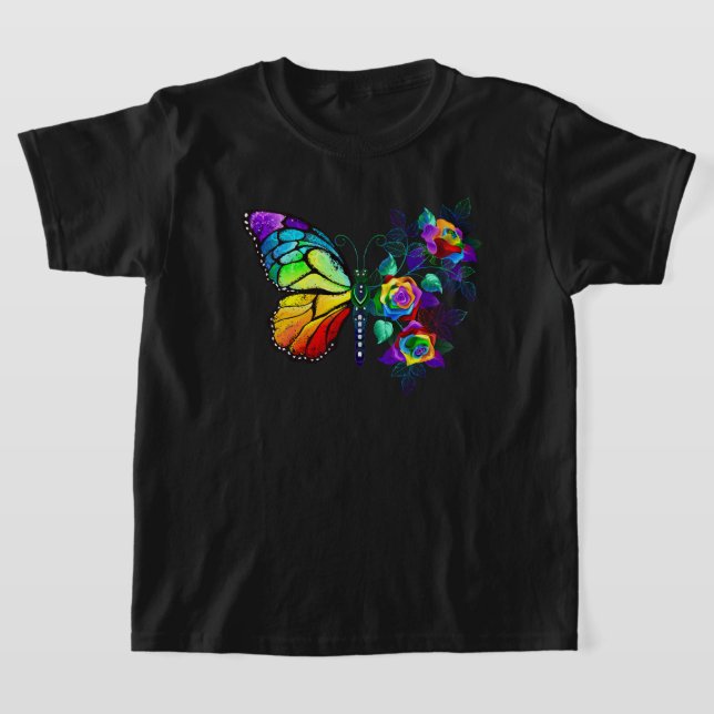 Regenbogenschmetterling T-Shirt (Ablage )
