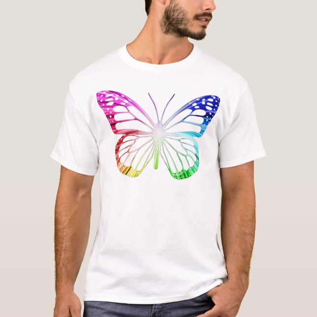 Regenbogenschmetterling T-Shirt (Vorderseite)