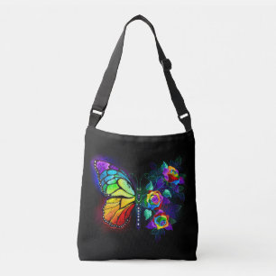 Regenbogenschmetterling Tragetaschen Mit Langen Trägern