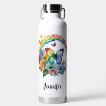 Regenbogenschmetterlinge und Blume