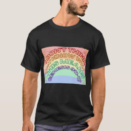 Regenbogenschrift T-Shirt