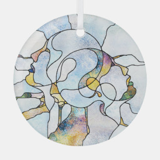 Regenbogenschütze, Buntglaseinheit Ornament Aus Glas