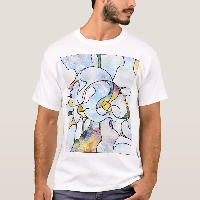 Regenbogenschütze, Buntglaseinheit T-Shirt (Vorderseite)